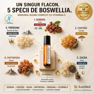 ulei tămâie roll on premium| 5 specii boswellia | axiomed™