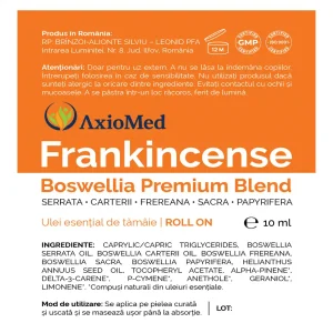 ulei tămâie roll on premium| 5 specii boswellia | axiomed™