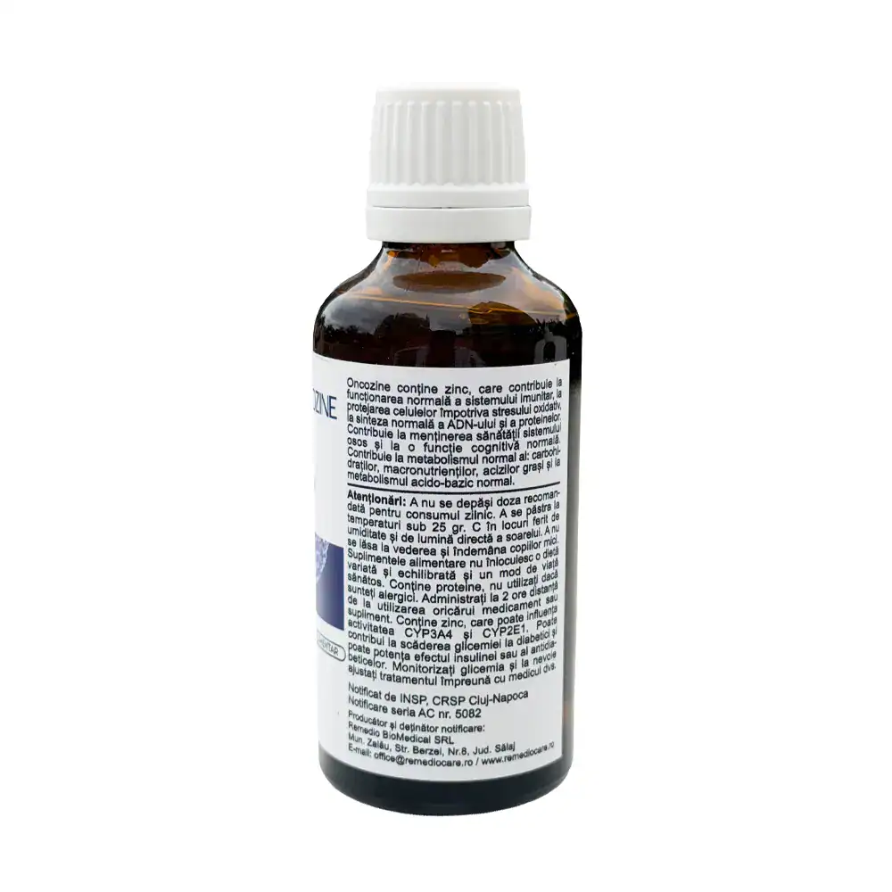 Oncozine – Zinc Sublingual în Picături, 50 ml - imagine 3