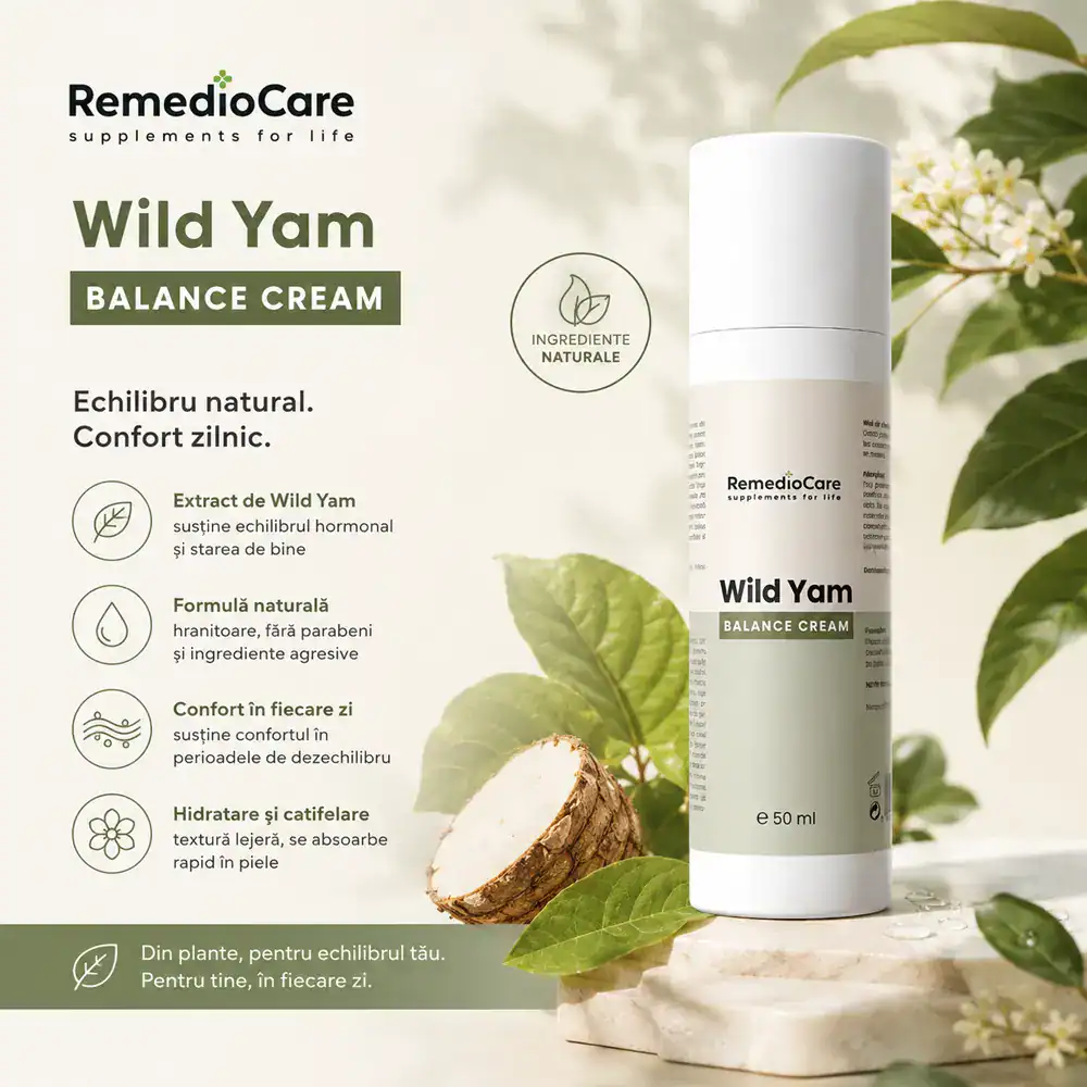 Wild Yam Balance Cream – Cremă Hidratantă de Corp - imagine 3