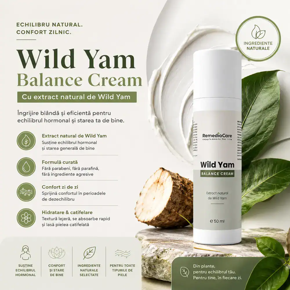 Wild Yam Balance Cream – Cremă Hidratantă de Corp - imagine 2
